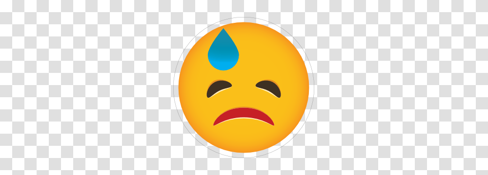 Phone Emoji Sticker Embarrassed, Pac Man Transparent Png