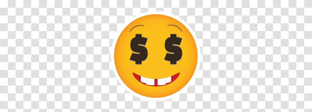 Phone Emoji Sticker Money Eyes Smiling, Tennis Ball, Sport, Sports, Pac Man Transparent Png