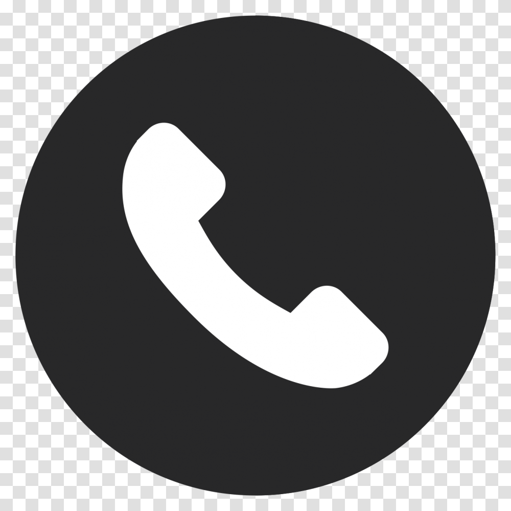Phone Icon Black And White, Label, Logo Transparent Png