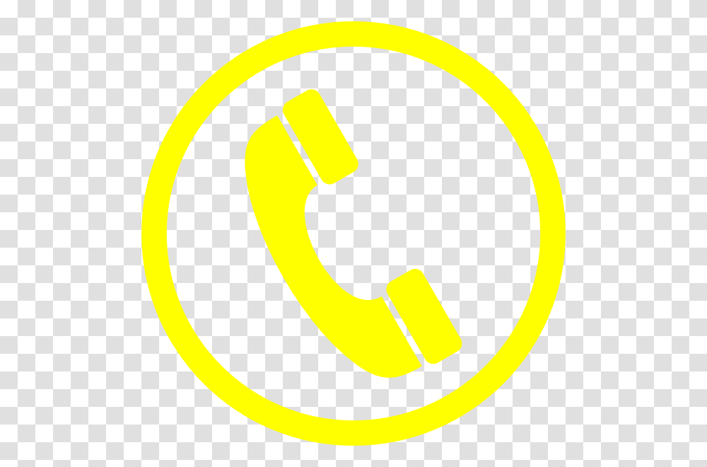 Phone Icon Call Logo Yellow Phone Icon Green, Number, Alphabet Transparent Png