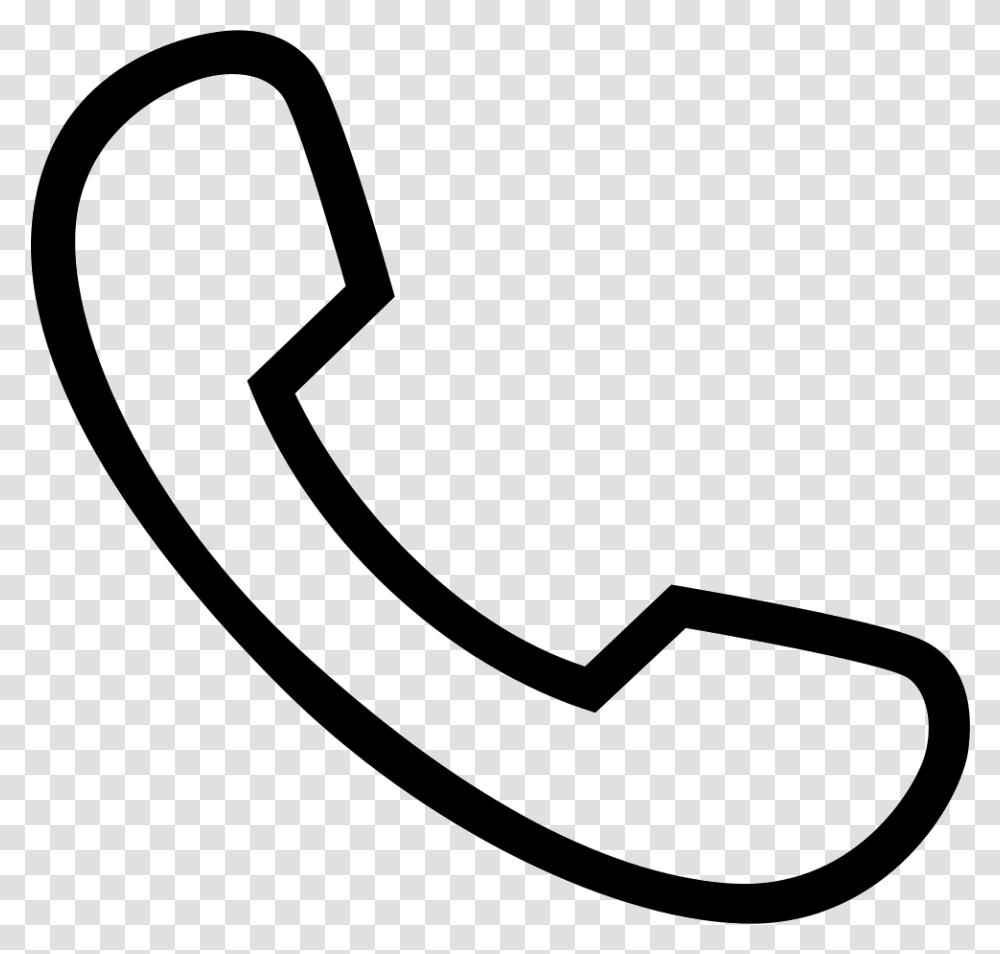 Phone Icon Free Download, Hook, Stencil Transparent Png