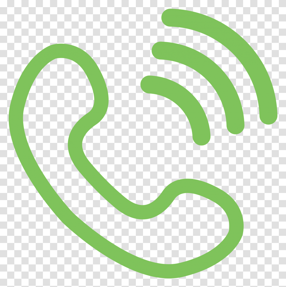 Phone Icon Green Phone Call Icon, Reptile, Animal, Snake, Plant Transparent Png