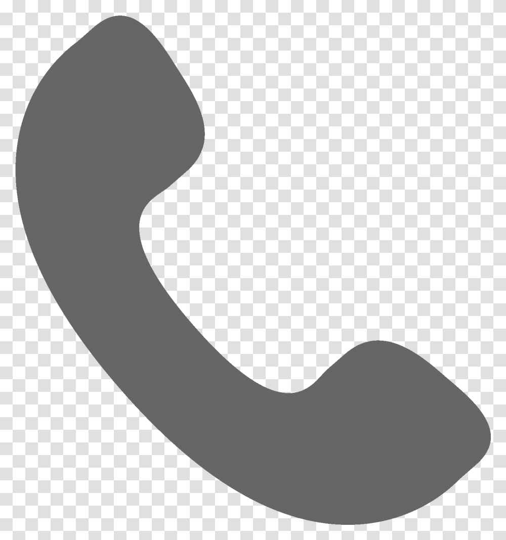 Phone Icon Grey Image Telephone Icon Grey, Alphabet, Text, Hook, Footprint Transparent Png