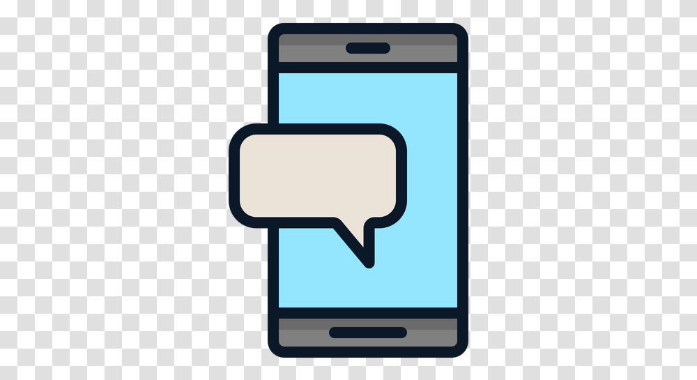 Phone Icon Of Colored Outline Style Available In Svg Smart Device, Text, Alphabet, Symbol, Electronics Transparent Png