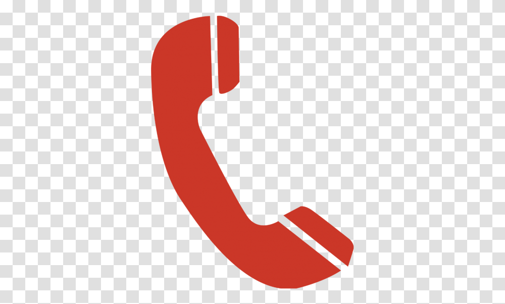 Phone Icon Red Orange Phone Clip Art, Text, Alphabet, Tool, Hook Transparent Png