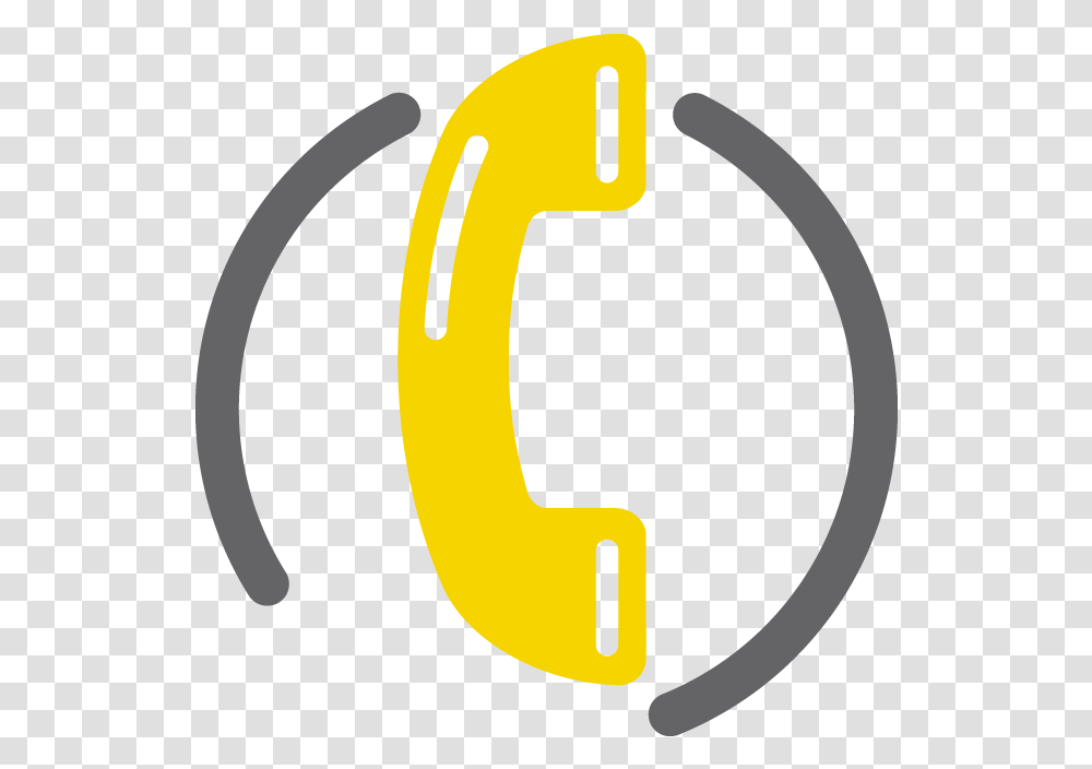 Phone Icon Yellow, Text, Number, Symbol, Horseshoe Transparent Png
