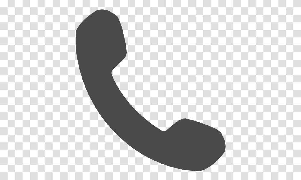 Phone Icons Grey Telephone Icon, Hook, Silhouette Transparent Png
