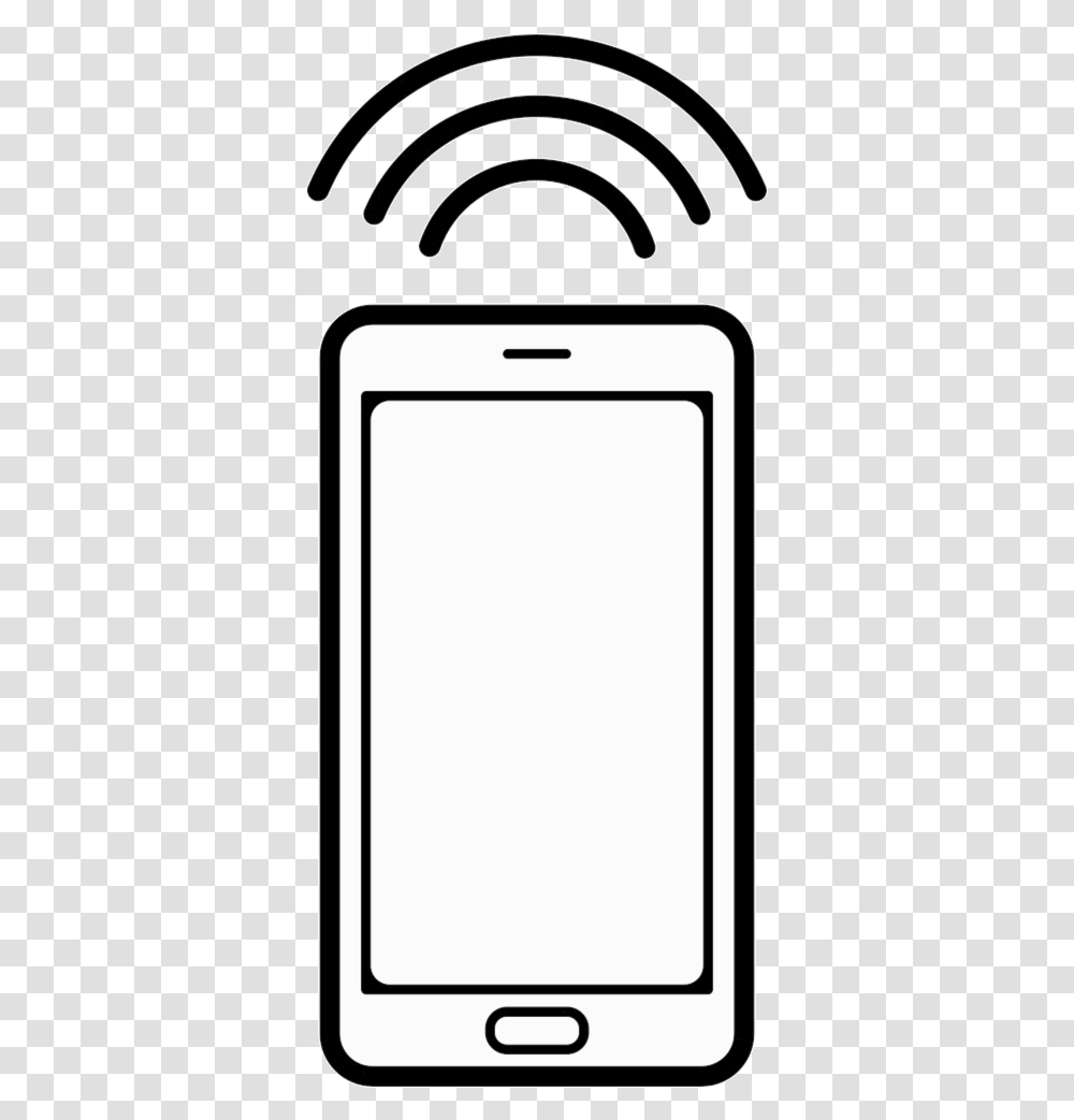 Phone Mobile With Connection Signal Comments Clipart Movil Con, Electronics, Mobile Phone, Cell Phone, Iphone Transparent Png