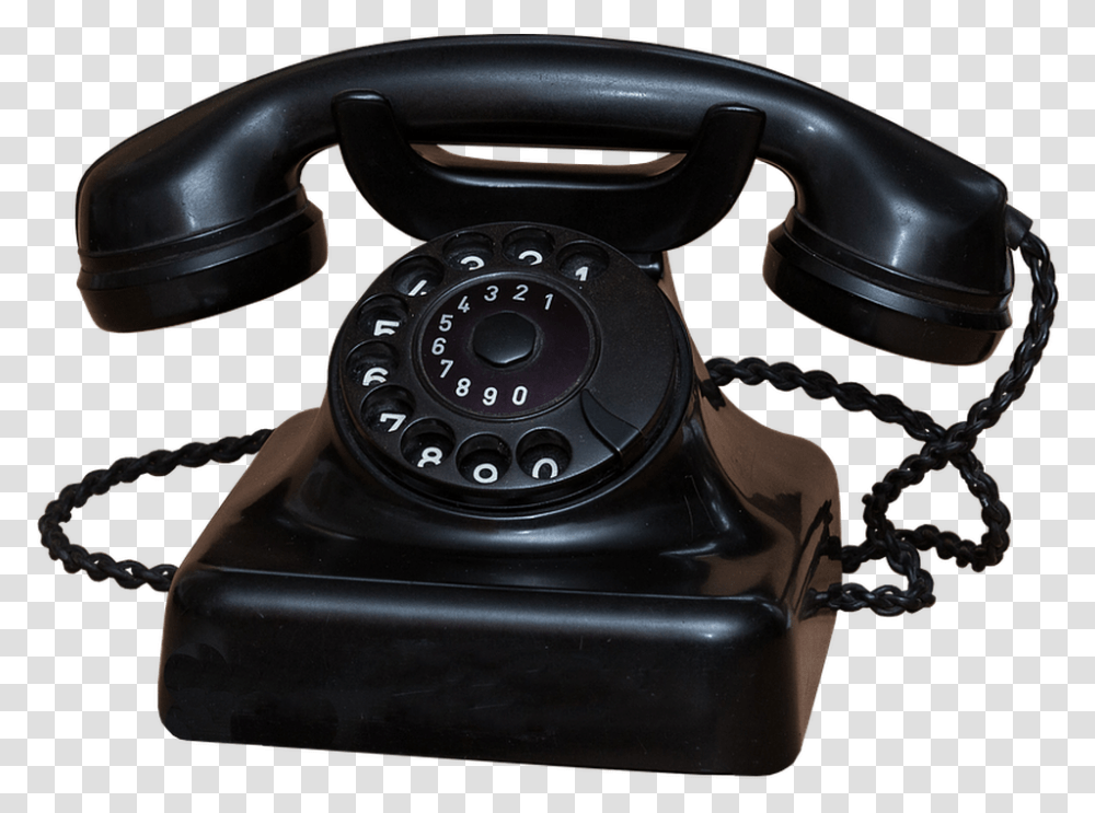 Phone Old 1955 Telephone Handset Year Built Phone Was Tied Humans Were Free, Electronics, Dial Telephone, Camera Transparent Png