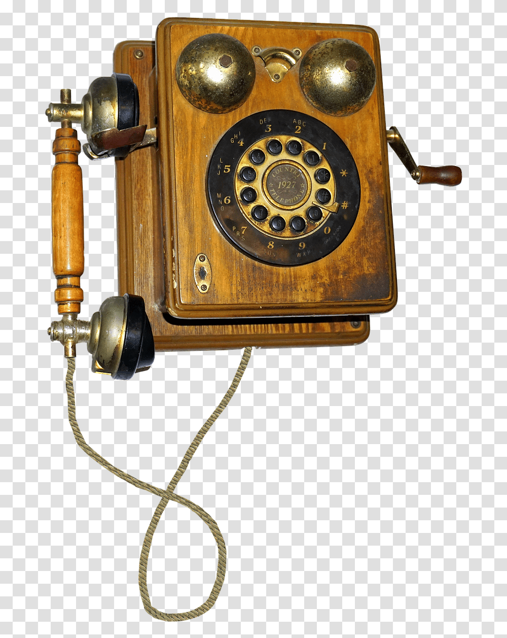 Phone Old Wood Free Photo Old Antiques, Electronics, Dial Telephone, Wristwatch Transparent Png