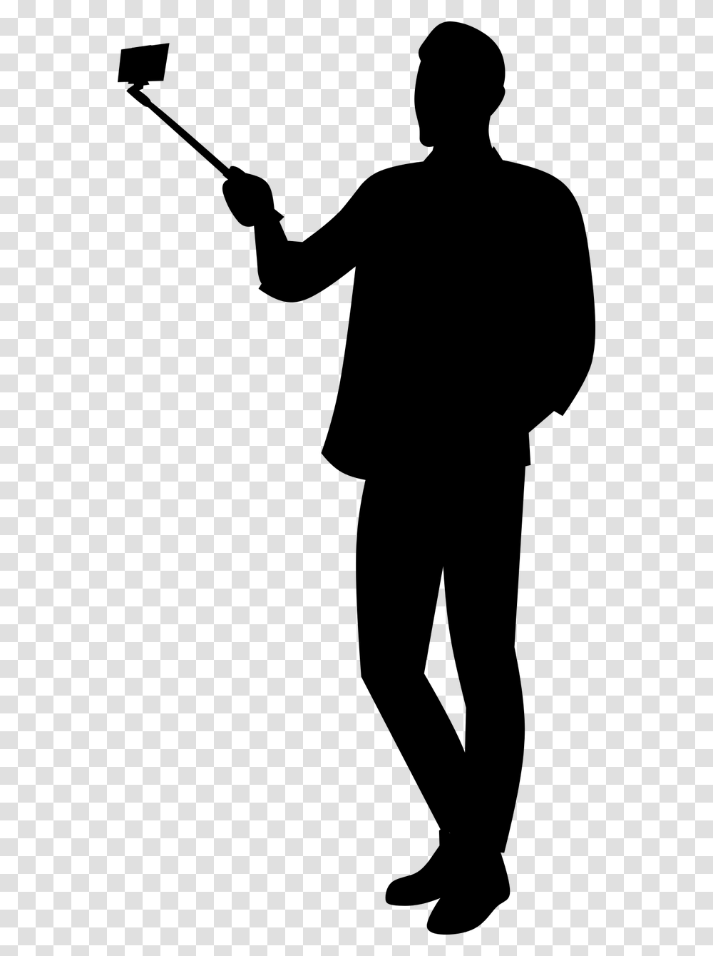 Phone Silhouette Silhouette Selfie, Gray, World Of Warcraft Transparent Png