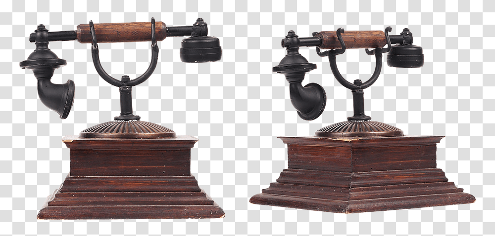 Phone Vintage Nostalgia For Design Link Telephone, Bronze, Electronics, Indoors, Court Transparent Png