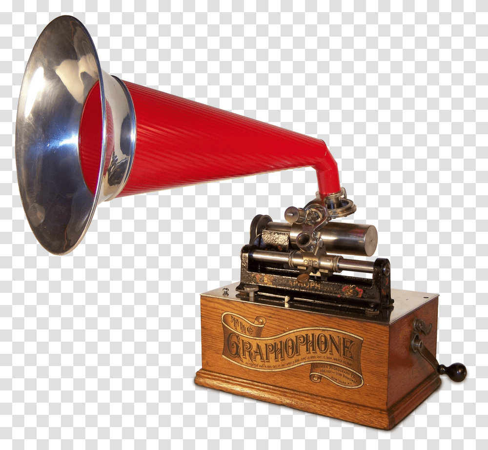 Phonograph Cylinder Antique, Trophy, Brass Section, Musical Instrument, Horn Transparent Png
