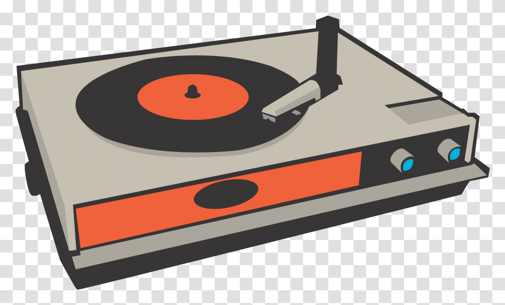 Phonograph Record Disc Jockey Music Record Player Clip Art, Electronics, Cd Player, Indoors, Tape Player Transparent Png