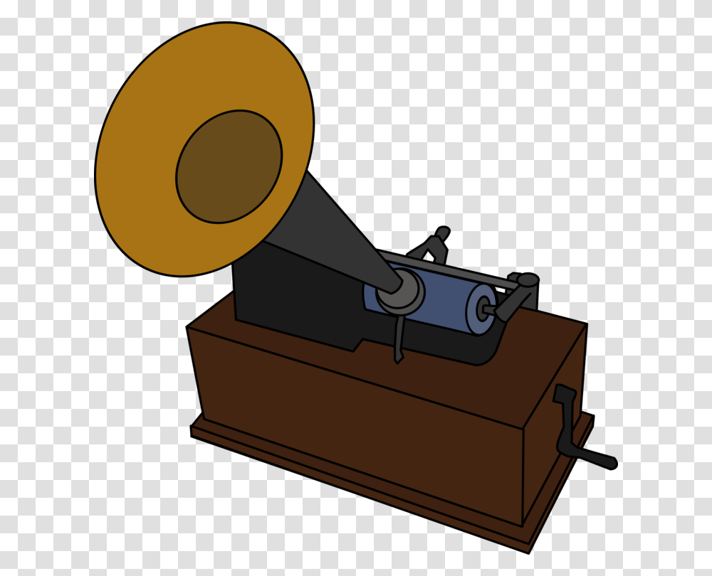 Phonograph Record Phonograph Cylinder Disc Jockey Sound Free, Weapon, Weaponry, Trumpet, Horn Transparent Png