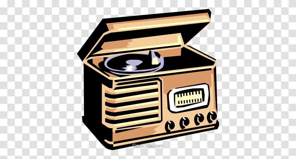 Phonographradio Royalty Free Vector Clip Art Illustration, Mailbox, Letterbox, Stereo, Electronics Transparent Png