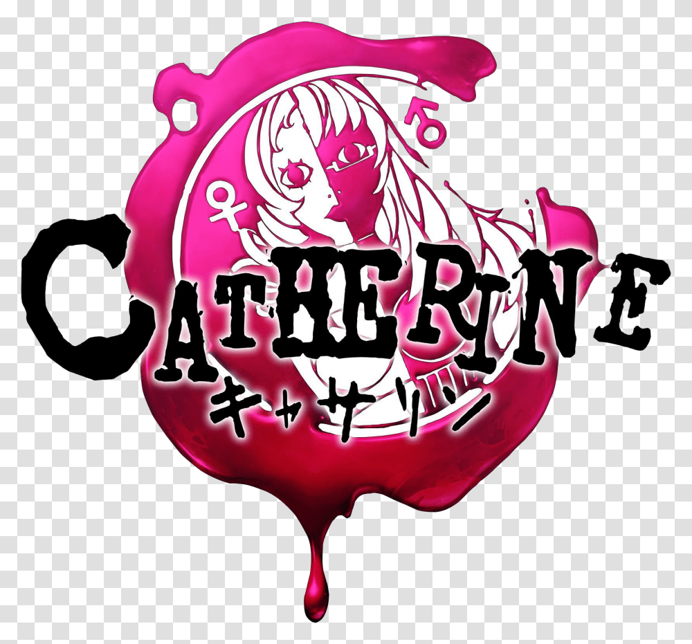 Photo 12 Of 186 Video Game Logos Catherine Game Logo, Symbol, Hand, Trademark, Graphics Transparent Png