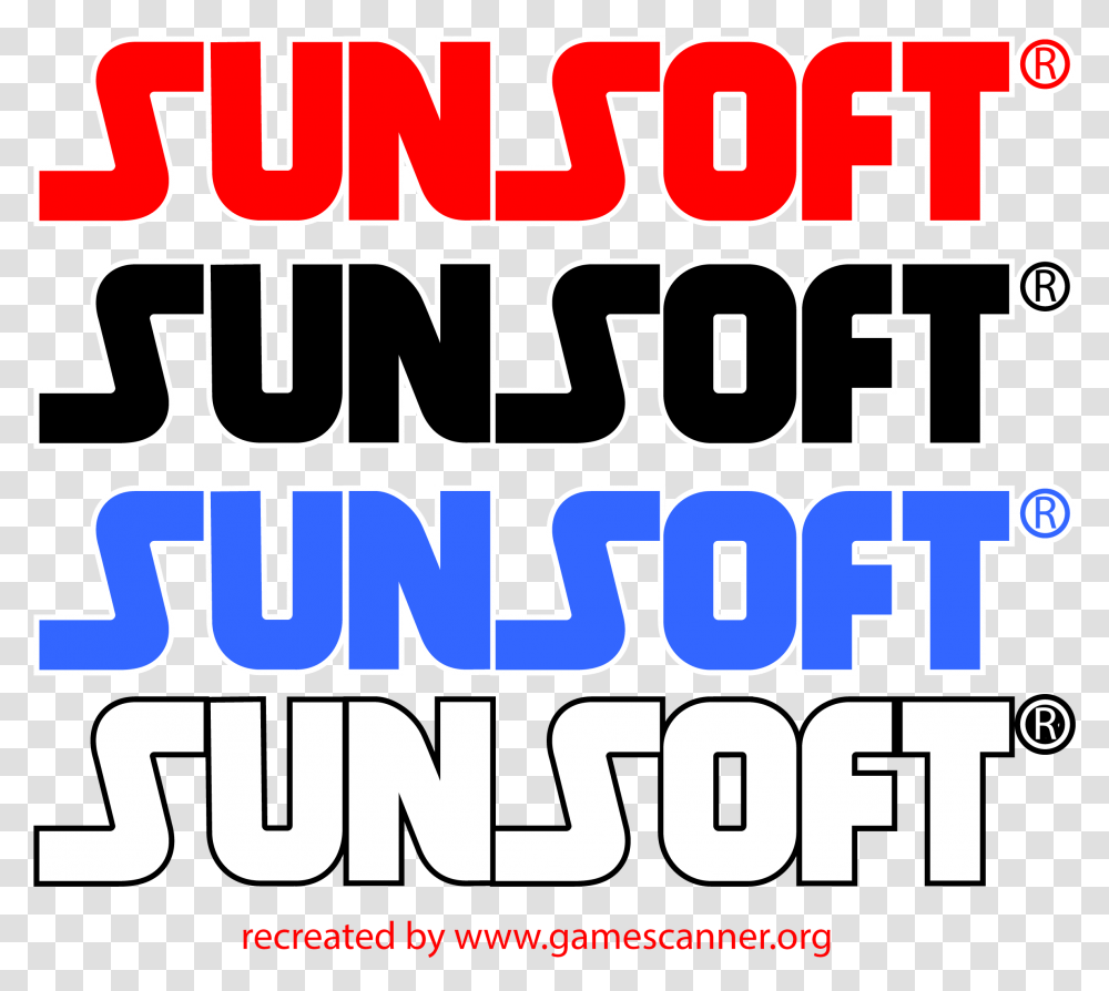 Photo 143 Of 186 Video Game Logos Sunsoft Logo, Text, Word, Label, Alphabet Transparent Png