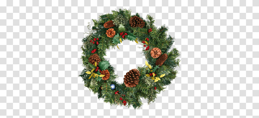 Photo Christmas Wreath Christmas Wreath Real, Christmas Tree, Ornament, Plant,  Transparent Png