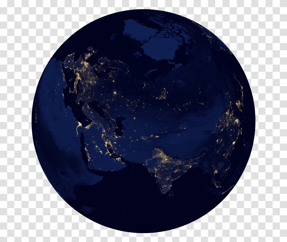 Photo Earth Earth At Night, Outer Space, Astronomy, Universe, Planet Transparent Png