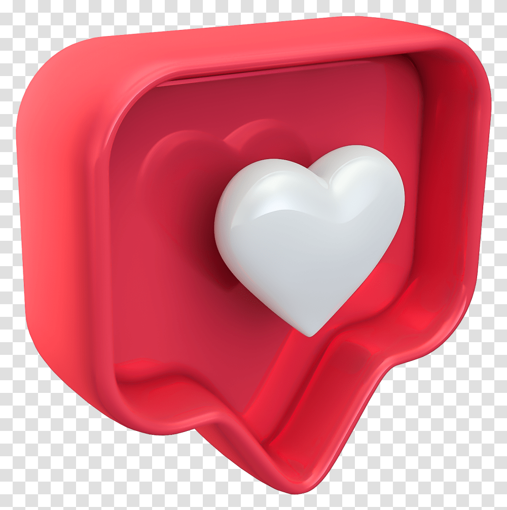 Photo Editing In Photoshop Cc Instagram Like Icon 3d, Heart Transparent Png