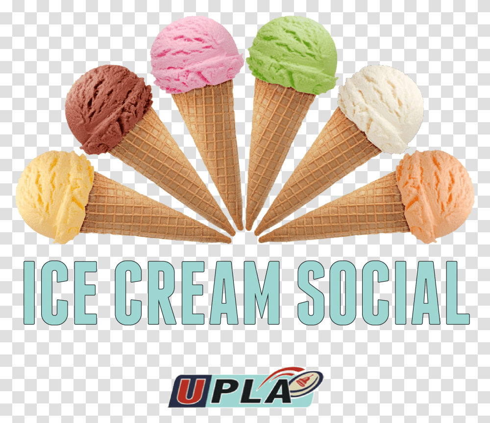 Photo For Ice Cream Social 5 Ice Cream Cones, Dessert, Food, Creme, Sweets Transparent Png
