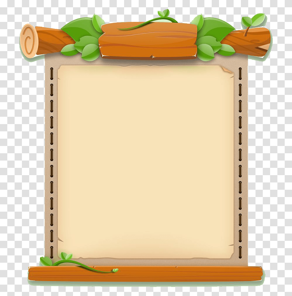 Photo Frame Clipart Wood Border Design Clipart, Scroll, Box Transparent Png