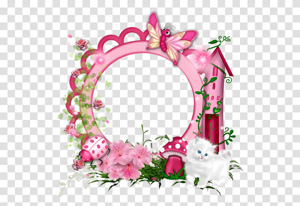 Photo Frame Pink, Wreath, Arch, Architecture, Building Transparent Png