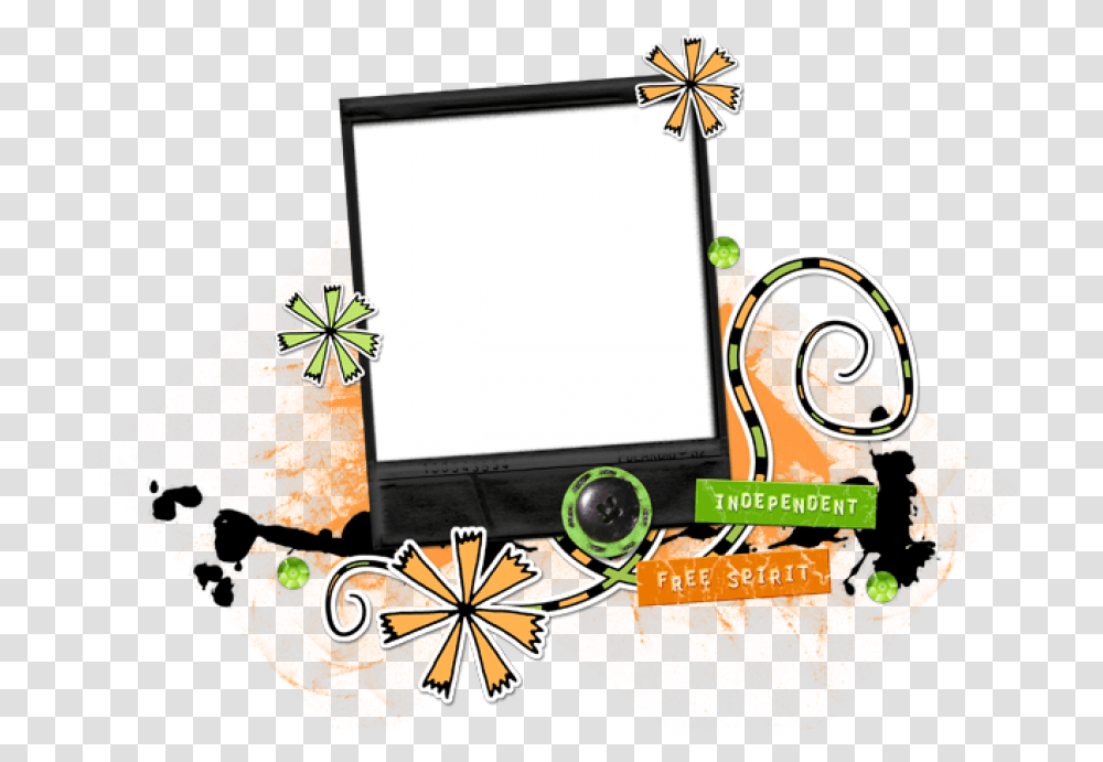 Photo Frame With Abstract Shapes Shapes, Graphics, Art, Advertisement, Poster Transparent Png