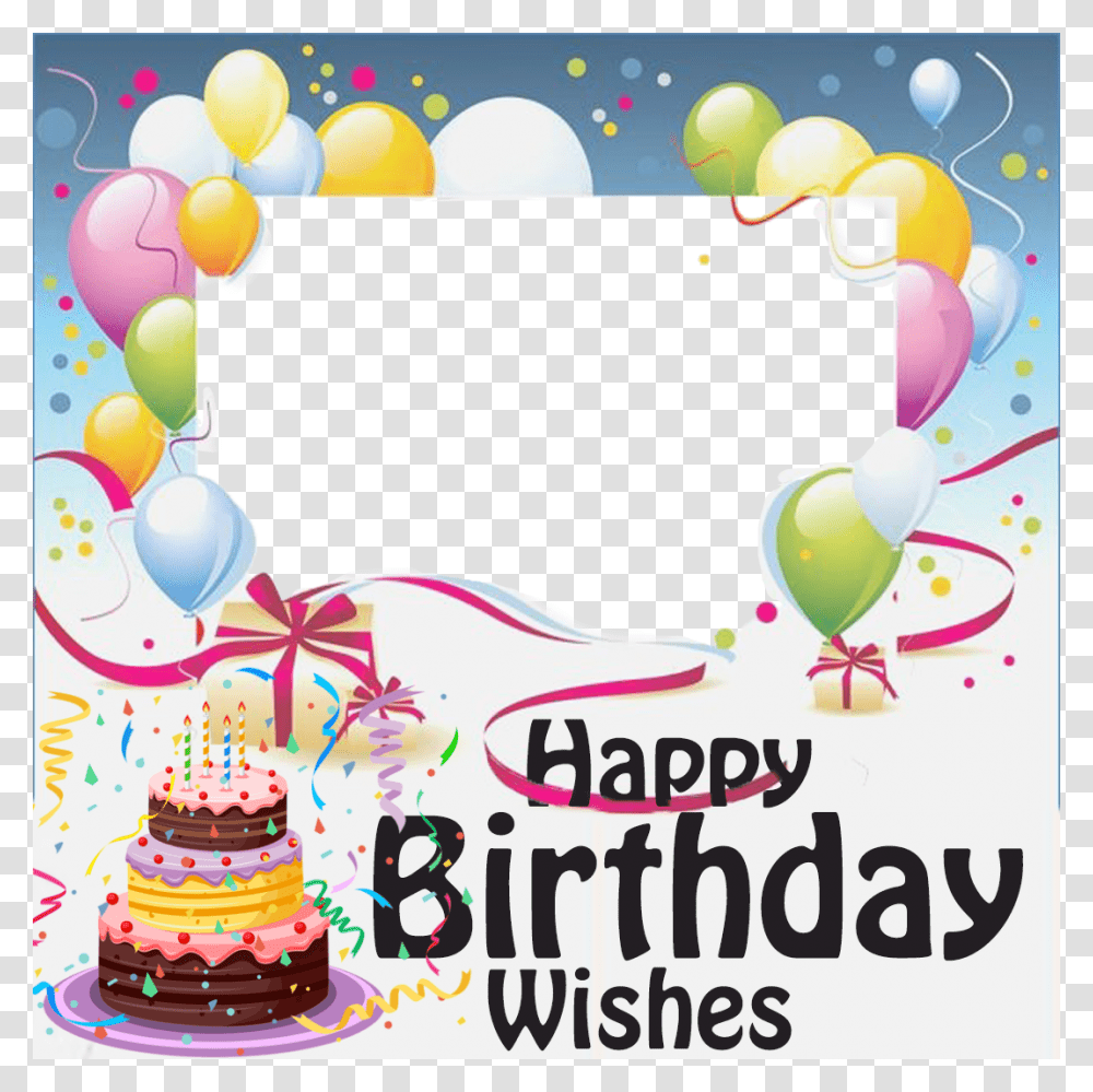 Photo Frames M L Creations, Balloon, Dessert, Food, Birthday Party Transparent Png