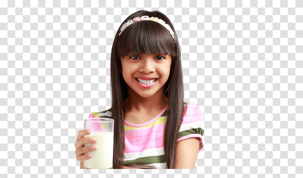 Photo Of A Girl Holding A Glass Of Milk Girl, Person, Human, Face, Female Transparent Png