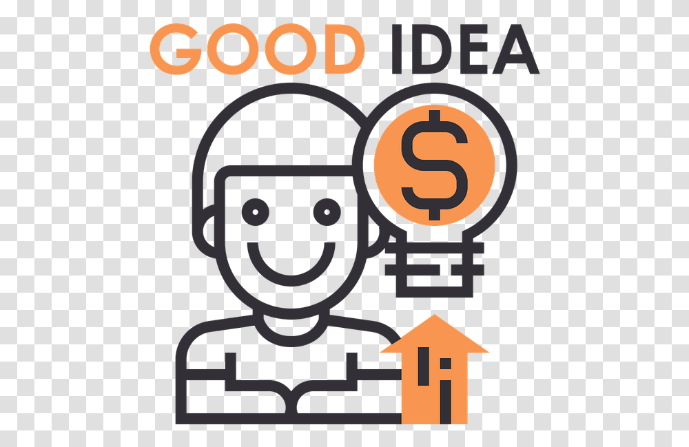 Photo Of Good Idea Business Innovation, Text, Number, Symbol, Poster Transparent Png
