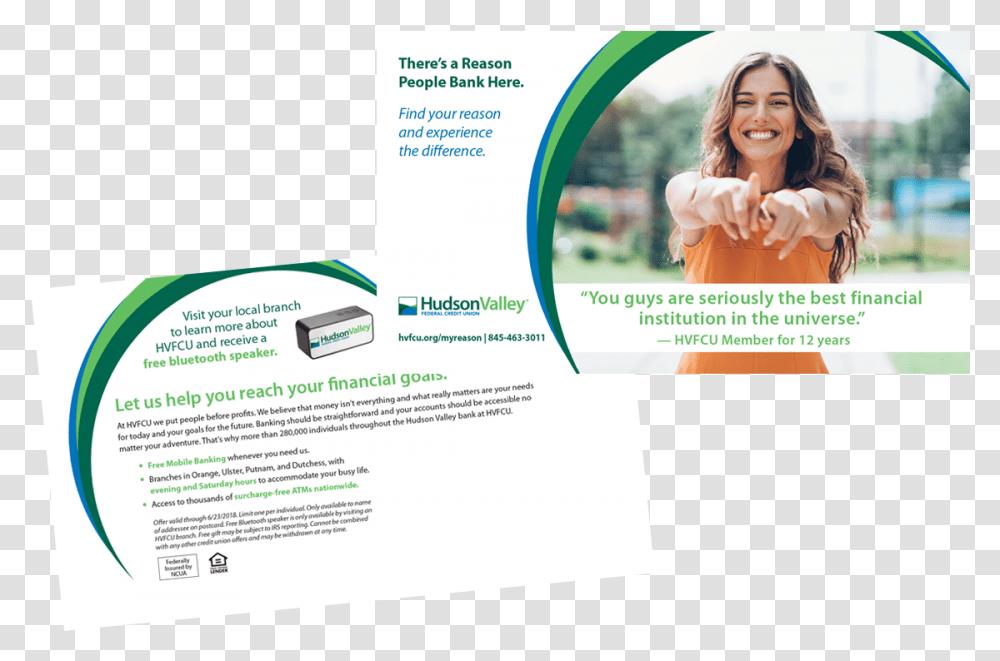 Photo Of Hvfcu Direct Mail Post Card Flyer, Poster, Paper, Advertisement, Brochure Transparent Png