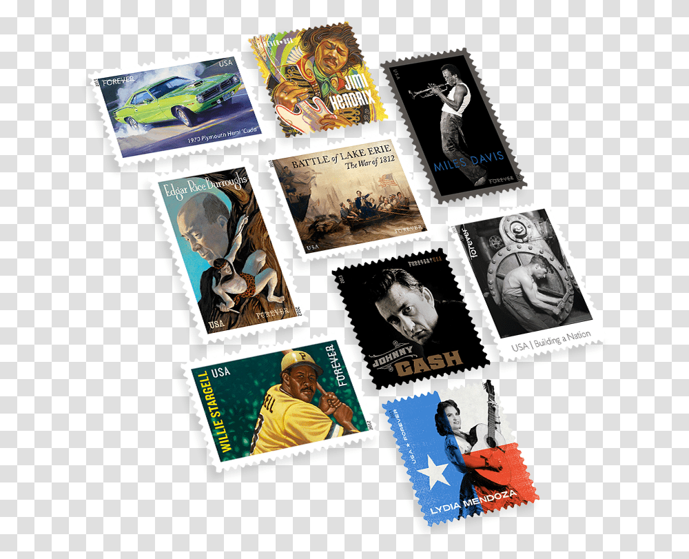 Photo Of Usps Stamps Indian Post Office Things, Person, Human, Postage Stamp, Car Transparent Png