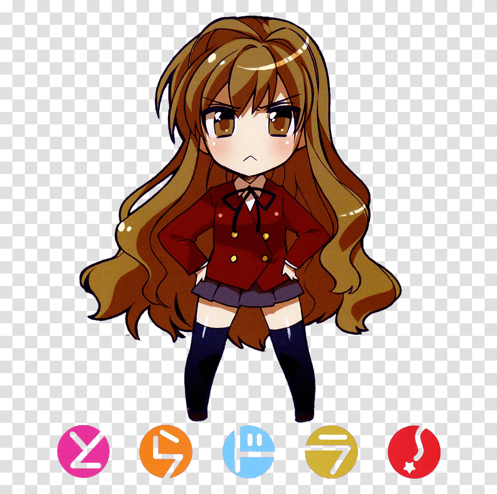 Photo Taiga Aisaka Fc Girls Anime Chibi Background, Manga, Comics, Book, Person Transparent Png