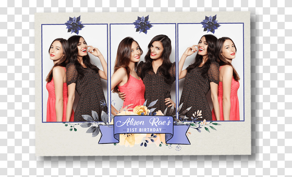 Photobooth Template 21st Birthday, Person, Collage, Poster, Advertisement Transparent Png