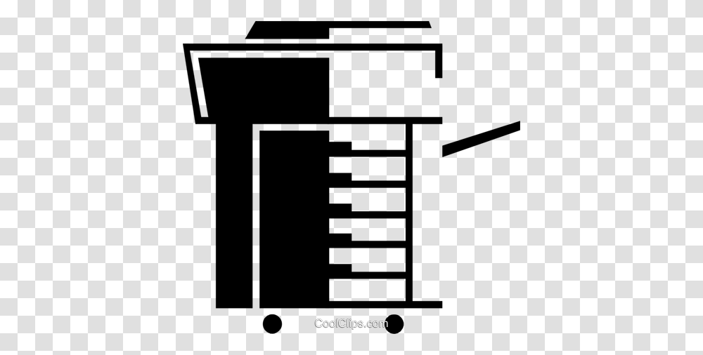 Photocopier Royalty Free Vector Clip Art Illustration, Cross, Leisure Activities, Building, Furniture Transparent Png