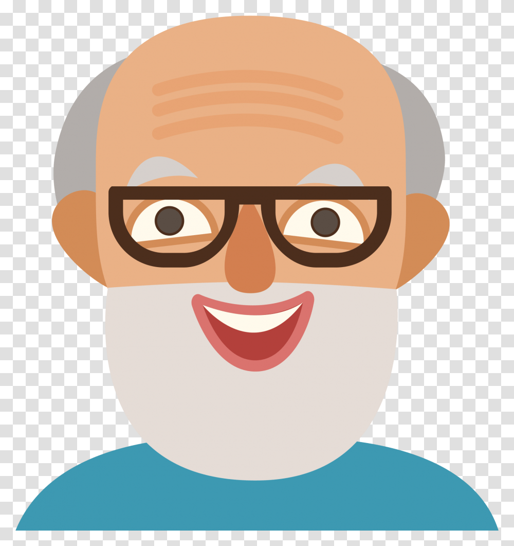 Photographer Clipart Long Hair Man Old Man Cartoon Face, Head, Teeth, Mouth, Drawing Transparent Png