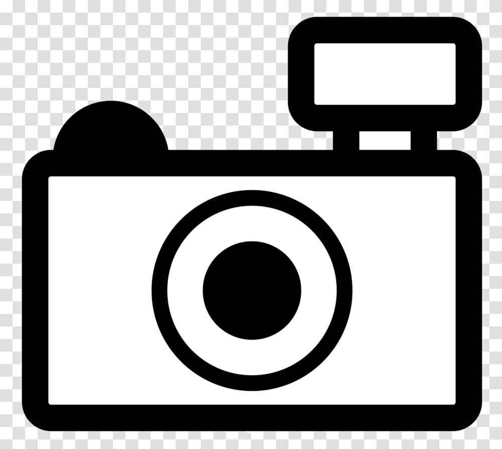 Photographer Clipart Outline Camera Clipart Black And White, Electronics, Digital Camera Transparent Png