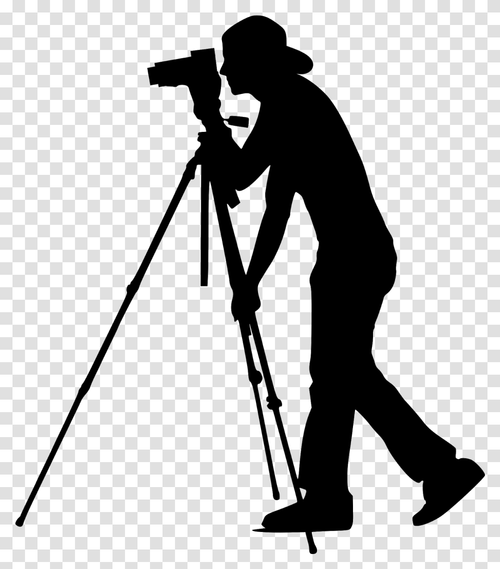 Photographer Silhouette, Gray, World Of Warcraft Transparent Png