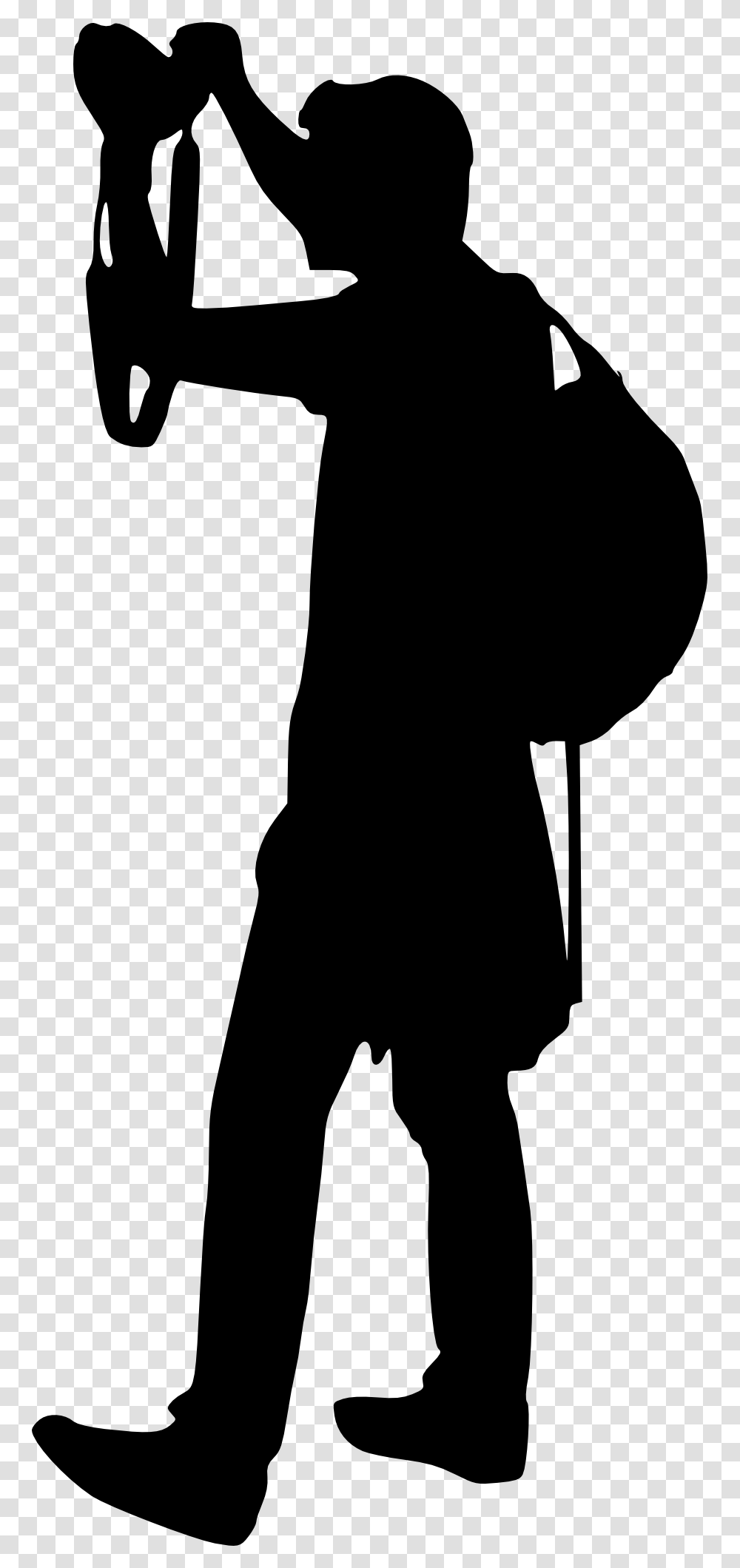 Photographer With Camera Silhouette Image, Person, Human, Pants Transparent Png