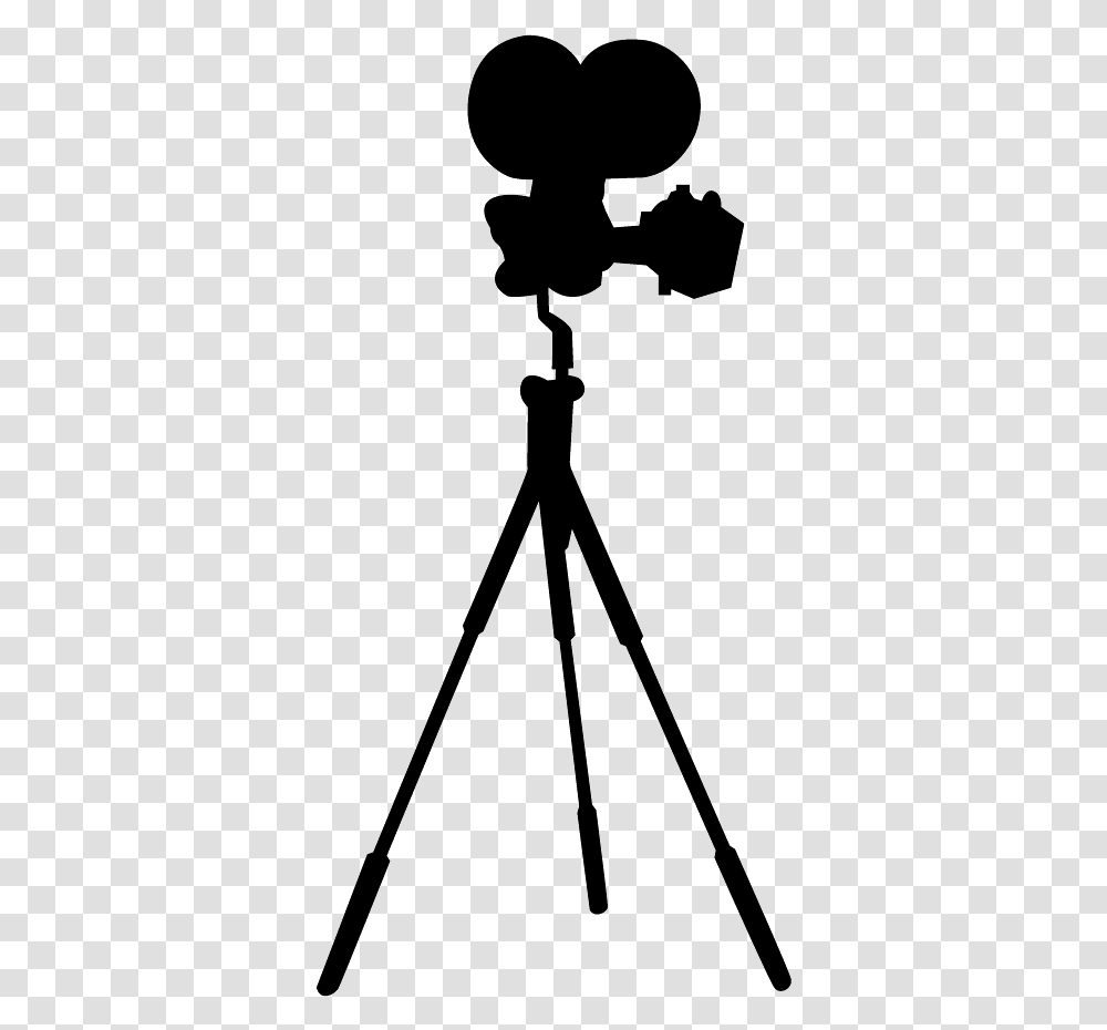 Photographic Film Tripod Hollywood Movie Camera Silhouette Tripod Transparent Png