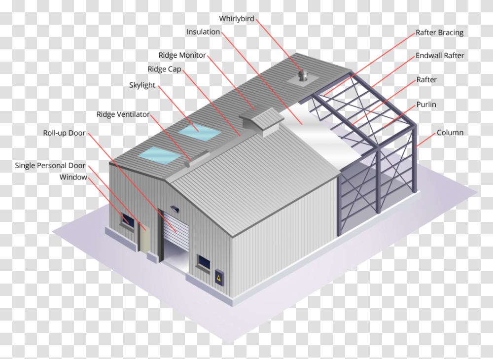 Photography New At Steeltructure House Plans Structural Steel Frame Building, Hangar, Machine, Stage, Housing Transparent Png