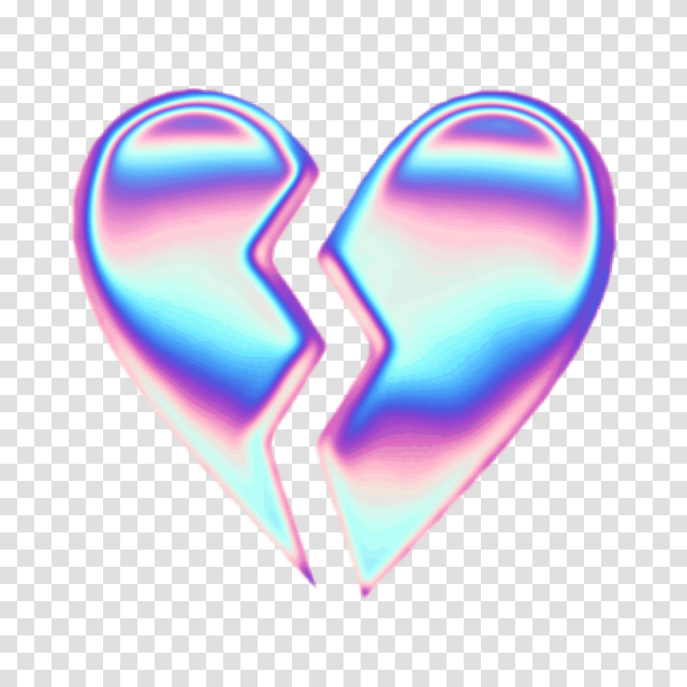 Photography Clipart Aesthetic Neon Broken Heart, Plectrum, Light, Tape, Purple Transparent Png