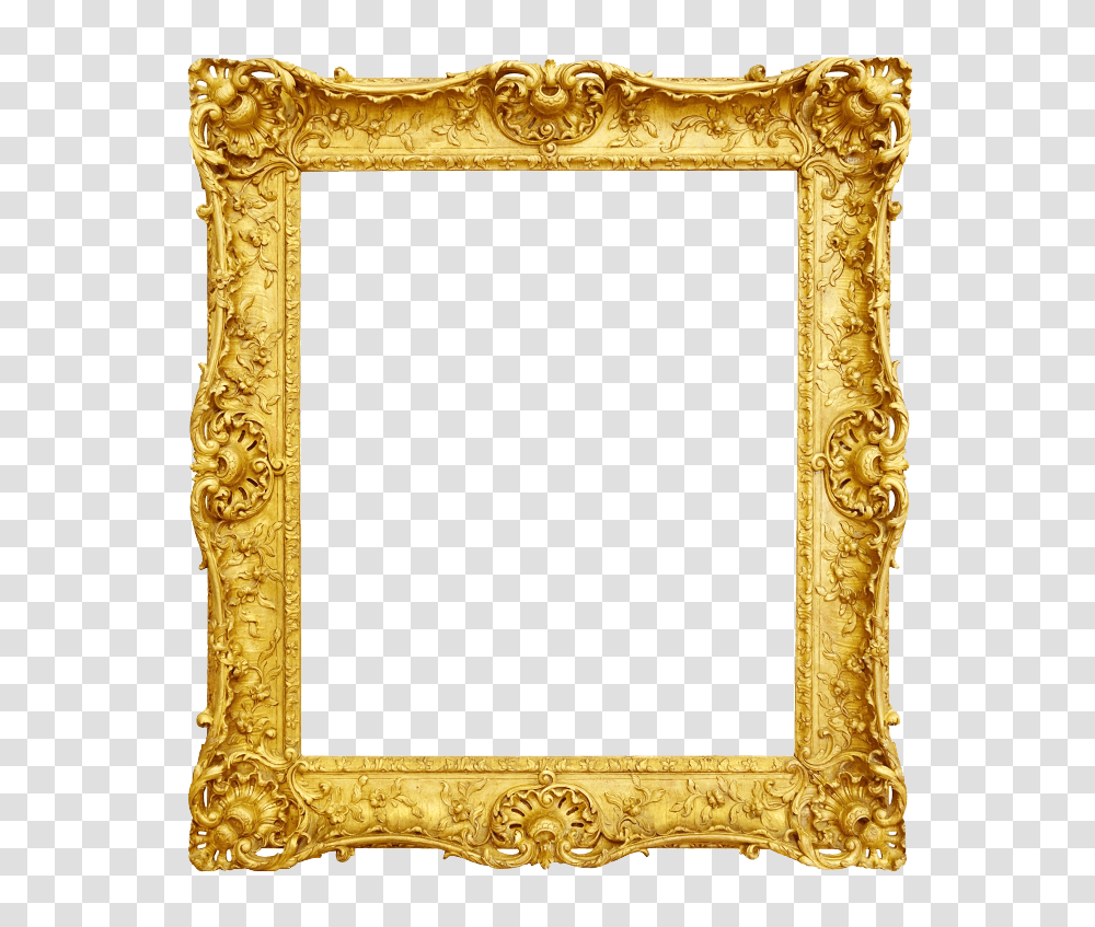 Photography Digital Photo Frame Gold Vintage Frame Antique Gold Frame, Rug, Mirror, Art Transparent Png