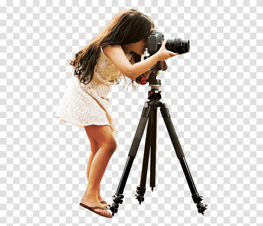 Photography Girl Hd, Tripod, Person, Human Transparent Png