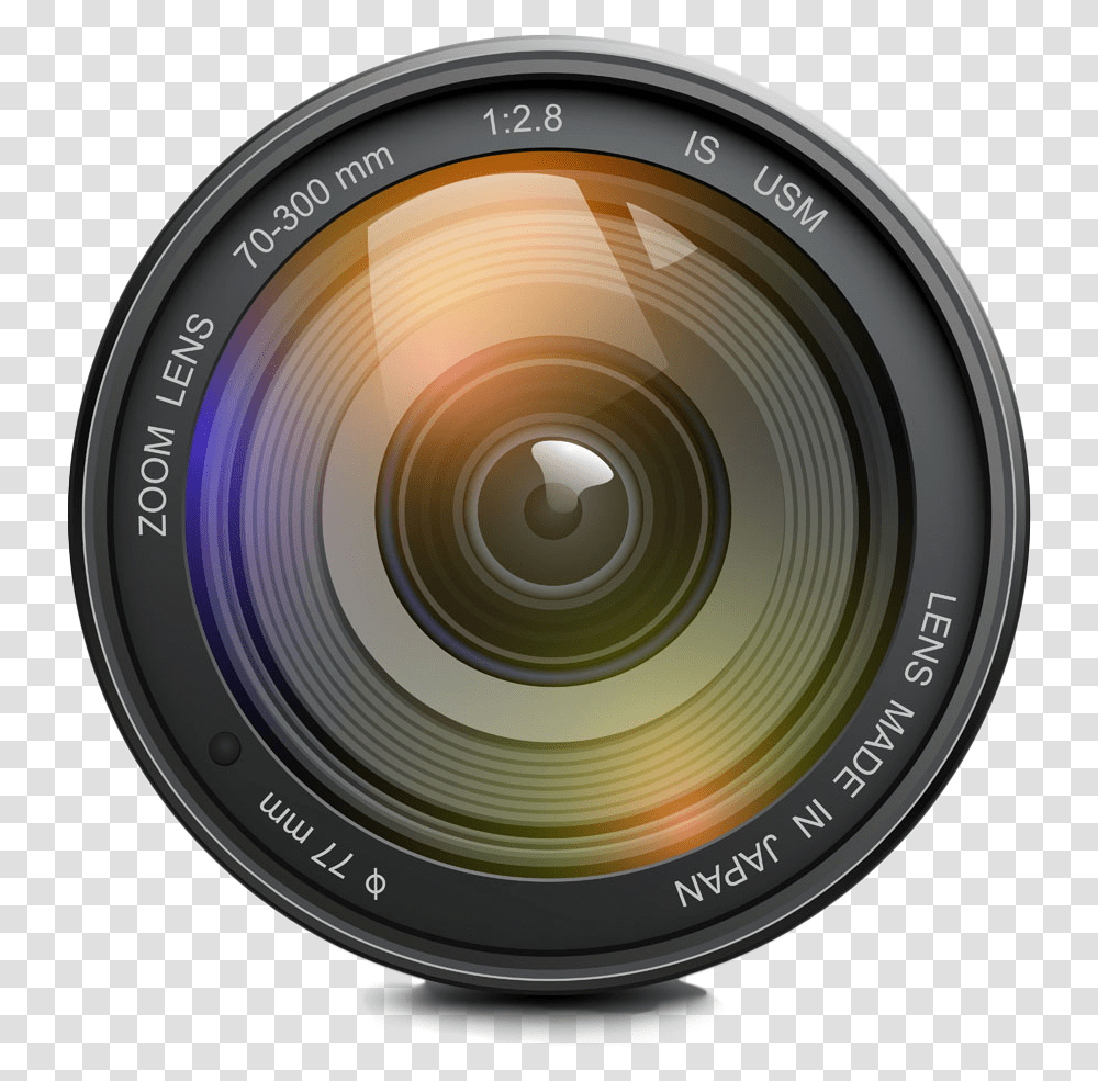 Photography Lens Vector Freeuse Library Canon Camera Lens, Electronics Transparent Png