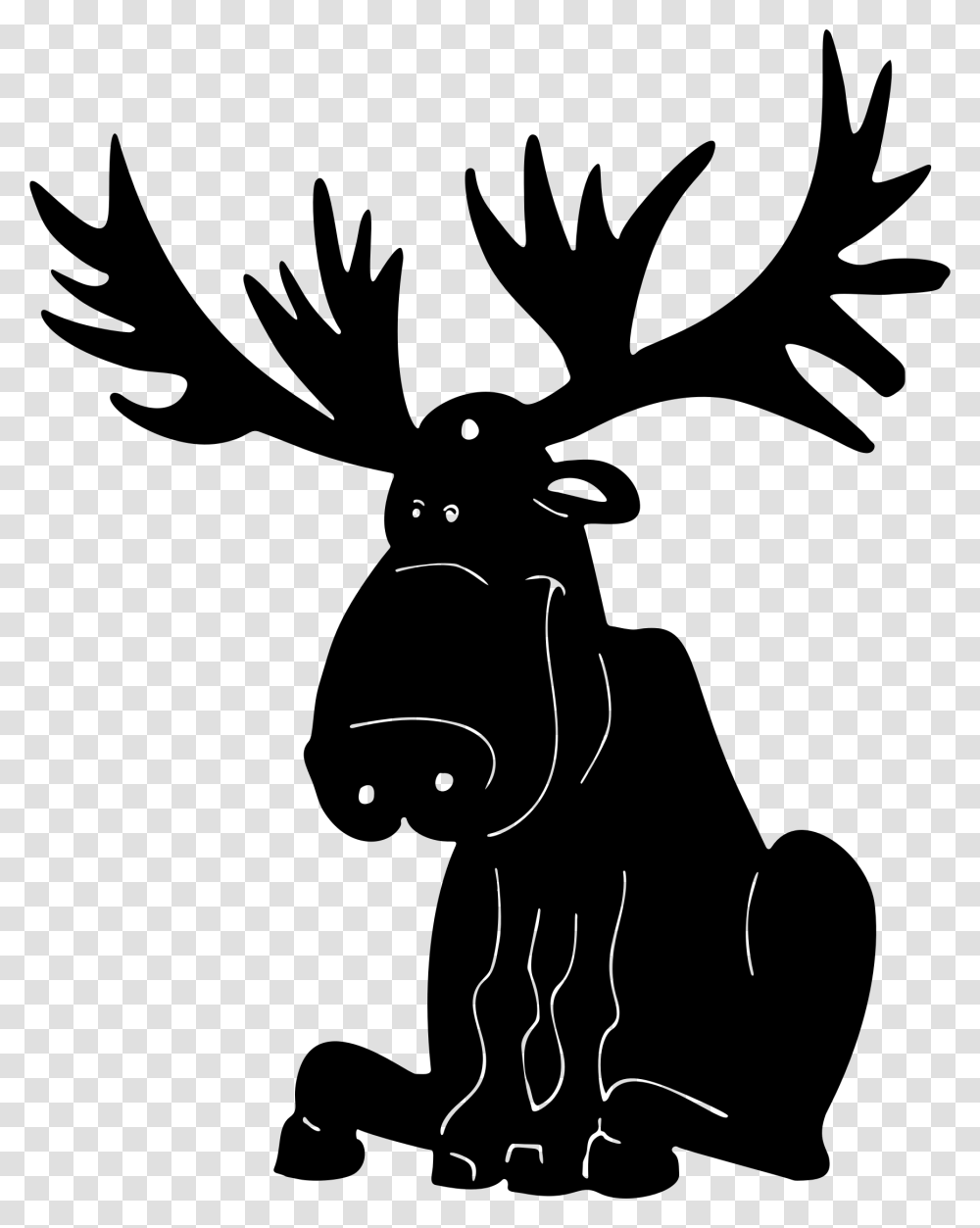 Photography Moose Head Silhouette Clip Art, Gray, World Of Warcraft Transparent Png