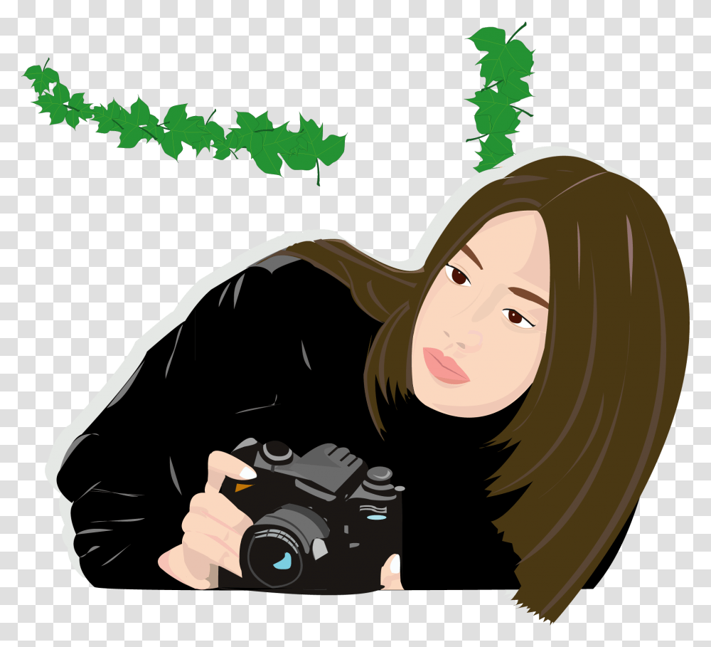 Photography Paparazzi Camera Cool Girl Have The Camera Clipart, Person, Human, Photographer, Electronics Transparent Png