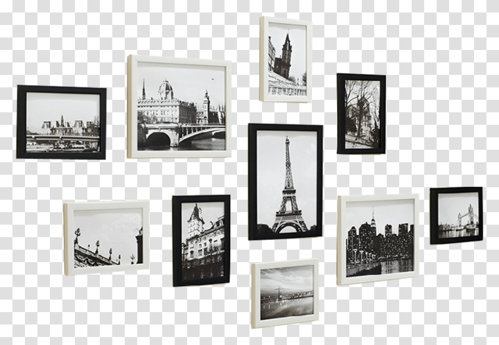 Photography Photo Wall Frame Blackandwhite 4asno4i Frame Ideas Black And White, Collage, Poster, Advertisement, Monitor Transparent Png